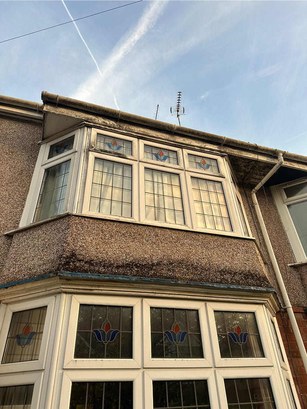 Before Window Cleaning with D&T Exterior Cleaning